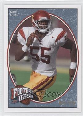 2008 Upper Deck Football Heroes - [Base] - Blue #166 - Rookie Heroes - Keith Rivers /125