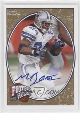 2008 Upper Deck Football Heroes - [Base] - Gold Autographs #62 - Marion Barber III /25