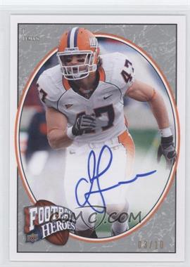 2008 Upper Deck Football Heroes - [Base] - Platinum Autographs #155 - Rookie Heroes - J Leman /10