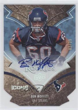 2008 Upper Deck Icons - [Base] - Rookie Autographs Blue Die-Cut #109 - Ben Moffitt /25