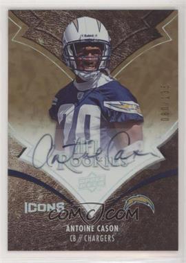 2008 Upper Deck Icons - [Base] - Rookie Autographs Rainbow #107 - Antoine Cason /135