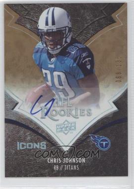 2008 Upper Deck Icons - [Base] - Rookie Autographs Rainbow #116 - Chris Johnson /135