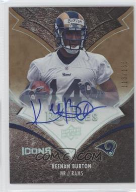 2008 Upper Deck Icons - [Base] - Rookie Autographs Rainbow #155 - Keenan Burton /135