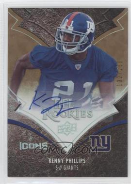 2008 Upper Deck Icons - [Base] - Rookie Autographs Rainbow #157 - Kenny Phillips /150