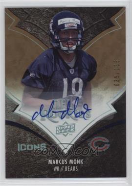 2008 Upper Deck Icons - [Base] - Rookie Autographs Rainbow #166 - Marcus Monk /135