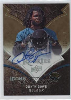 2008 Upper Deck Icons - [Base] - Rookie Autographs Rainbow #179 - Quentin Groves /155