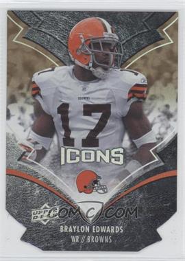 2008 Upper Deck Icons - [Base] - Silver Die-Cut #24 - Braylon Edwards /150