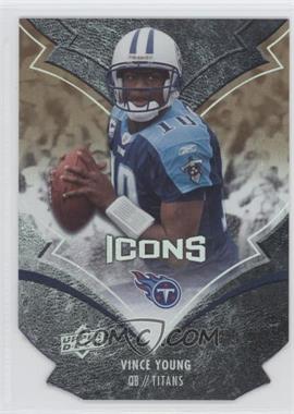 2008 Upper Deck Icons - [Base] - Silver Die-Cut #95 - Vince Young /150