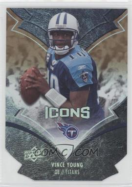 2008 Upper Deck Icons - [Base] - Silver Die-Cut #95 - Vince Young /150