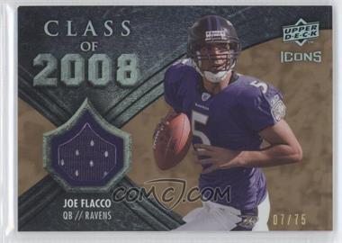 2008 Upper Deck Icons - Class of 2008 - Rainbow Gold Jerseys #CO19 - Joe Flacco /75