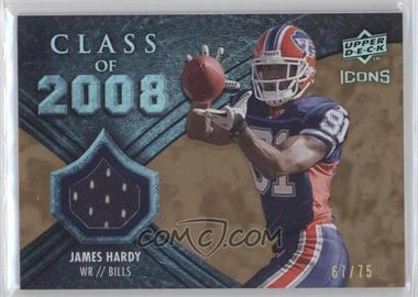 2008 Upper Deck Icons - Class of 2008 - Rainbow Gold Jerseys #CO28 - James Hardy /75