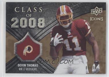 2008 Upper Deck Icons - Class of 2008 - Rainbow Gold #CO5 - Devin Thomas /99