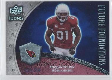 2008 Upper Deck Icons - Future Foundations - Rainbow Blue #FF2 - Anquan Boldin /250