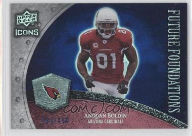 2008 Upper Deck Icons - Future Foundations - Rainbow Blue #FF2 - Anquan Boldin /250