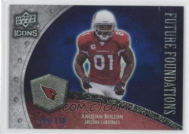 2008 Upper Deck Icons - Future Foundations - Rainbow Blue #FF2 - Anquan Boldin /250
