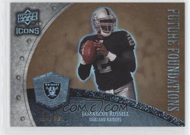 2008 Upper Deck Icons - Future Foundations - Rainbow Gold #FF15 - JaMarcus Russell /99