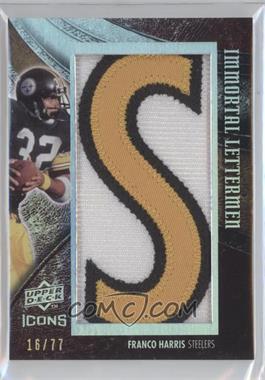 2008 Upper Deck Icons - Immortal Lettermen - Team Names #FH23 - Franco Harris /77