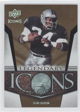 2008 Upper Deck Icons - Legendary Icons - Rainbow Gold #LI3 - Bo Jackson /99