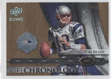 2008 Upper Deck Icons - NFL Chronology - Rainbow Gold #CHR39 - Tom Brady /99