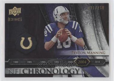 2008 Upper Deck Icons - NFL Chronology - Silver #CHR33 - Peyton Manning /750