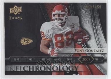 2008 Upper Deck Icons - NFL Chronology - Silver #CHR37 - Tony Gonzalez /750