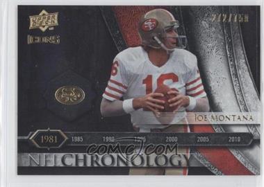 2008 Upper Deck Icons - NFL Chronology - Silver #CHR9 - Joe Montana /750