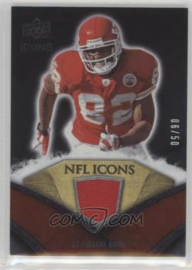 2008 Upper Deck Icons - NFL Icons - Gold Jerseys #NFL19 - Dwayne Bowe /50