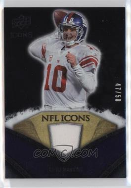 2008 Upper Deck Icons - NFL Icons - Gold Jerseys #NFL21 - Eli Manning /50
