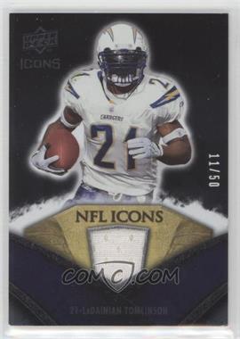 2008 Upper Deck Icons - NFL Icons - Gold Jerseys #NFL30 - LaDainian Tomlinson /50
