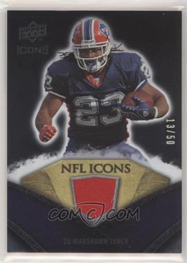 2008 Upper Deck Icons - NFL Icons - Gold Jerseys #NFL34 - Marshawn Lynch /50