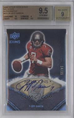 2008 Upper Deck Icons - NFL Icons - Rainbow Autographs #NFL26 - Jeff Garcia /35 [BGS 9.5 GEM MINT]