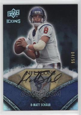 2008 Upper Deck Icons - NFL Icons - Rainbow Autographs #NFL36 - Matt Schaub /56