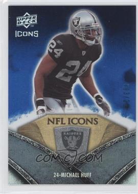 2008 Upper Deck Icons - NFL Icons - Rainbow Blue #NFL37 - Michael Huff /250