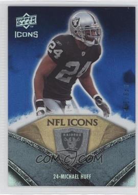 2008 Upper Deck Icons - NFL Icons - Rainbow Blue #NFL37 - Michael Huff /250