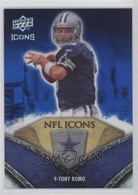 2008 Upper Deck Icons - NFL Icons - Rainbow Blue #NFL46 - Tony Romo /250