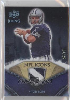 2008 Upper Deck Icons - NFL Icons - Rainbow Patches #NFL46 - Tony Romo /25