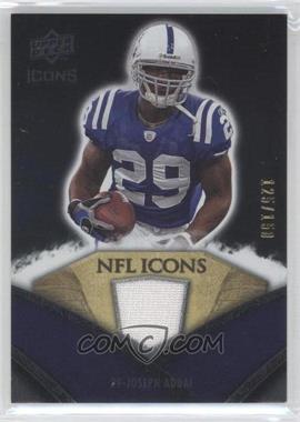 2008 Upper Deck Icons - NFL Icons - Silver Jerseys #NFL28 - Joseph Addai /150