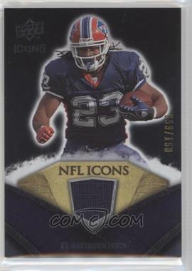 2008 Upper Deck Icons - NFL Icons - Silver Jerseys #NFL34 - Marshawn Lynch /150