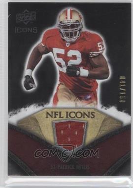 2008 Upper Deck Icons - NFL Icons - Silver Jerseys #NFL39 - Patrick Willis /150