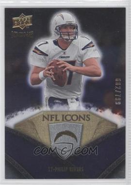 2008 Upper Deck Icons - NFL Icons - Silver #NFL41 - Philip Rivers /799