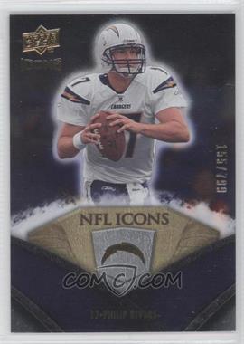 2008 Upper Deck Icons - NFL Icons - Silver #NFL41 - Philip Rivers /799