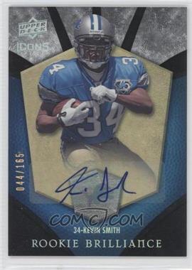 2008 Upper Deck Icons - Rookie Brilliance - Rainbow Autographs #RB23 - Kevin Smith /165