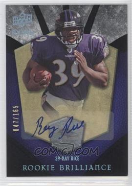 2008 Upper Deck Icons - Rookie Brilliance - Rainbow Autographs #RB33 - Ray Rice /165