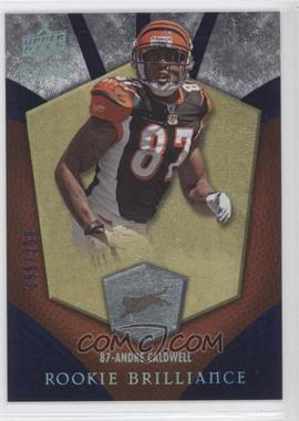 2008 Upper Deck Icons - Rookie Brilliance - Rainbow Blue #RB14 - Andre Caldwell /250