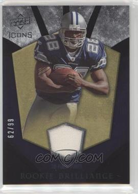 2008 Upper Deck Icons - Rookie Brilliance - Rainbow Gold Jerseys #RB15 - Felix Jones /99