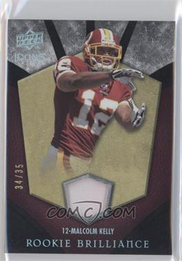 2008 Upper Deck Icons - Rookie Brilliance - Rainbow Patches [Memorabilia] #RB25 - Malcolm Kelly /35