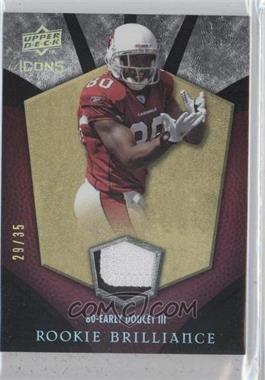 2008 Upper Deck Icons - Rookie Brilliance - Rainbow Patches #RB13 - Early Doucet III /35