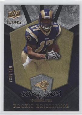 2008 Upper Deck Icons - Rookie Brilliance - Silver #RB1 - Donnie Avery /799