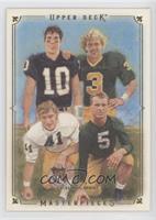 Brady Quinn, Joe Montana, Paul Hornung, Joe Theismann