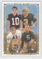 Brady Quinn, Joe Montana, Paul Hornung, Joe Theismann